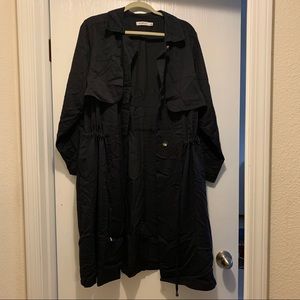 Justfab Button Front Trench size 1X
